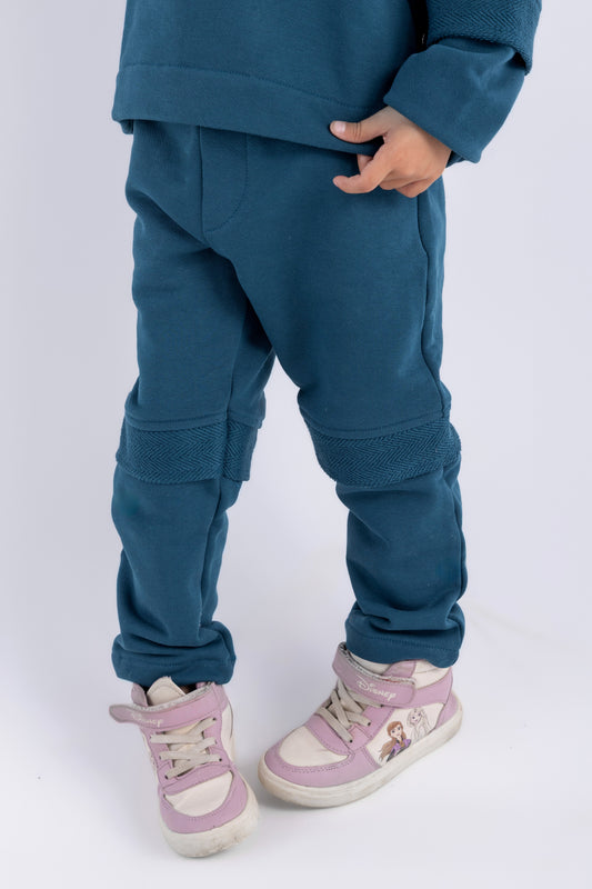 Textured Inlay Pants