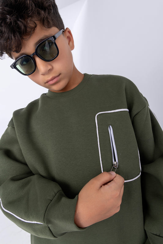Pop-Pocket Unisex Sweatshirt