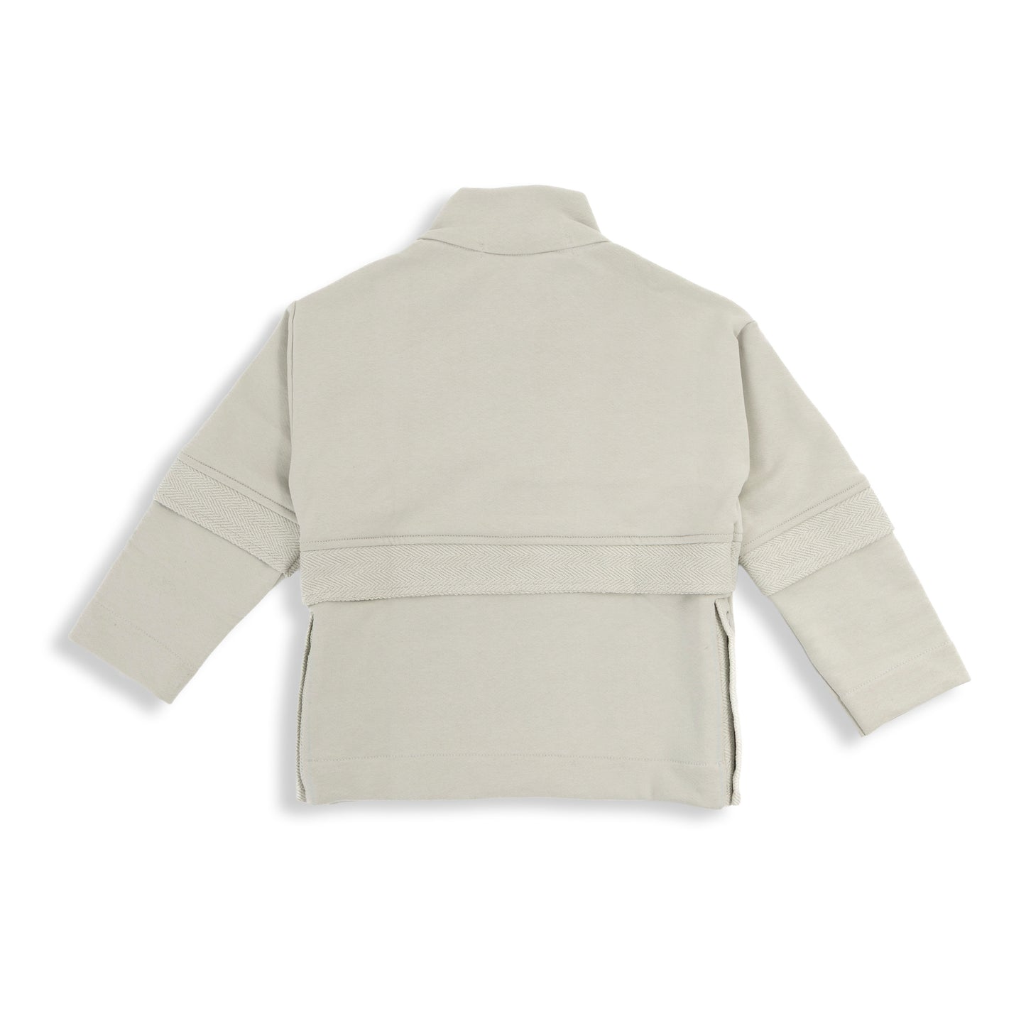 Snap-Mock Sweatshirt