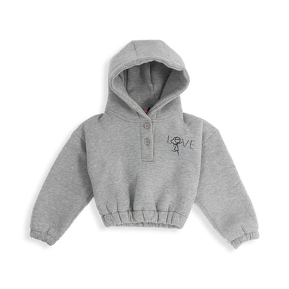 Love Cropped Hoodie