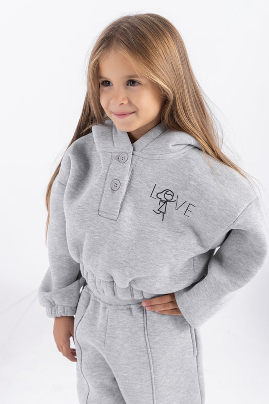 Love Cropped Hoodie